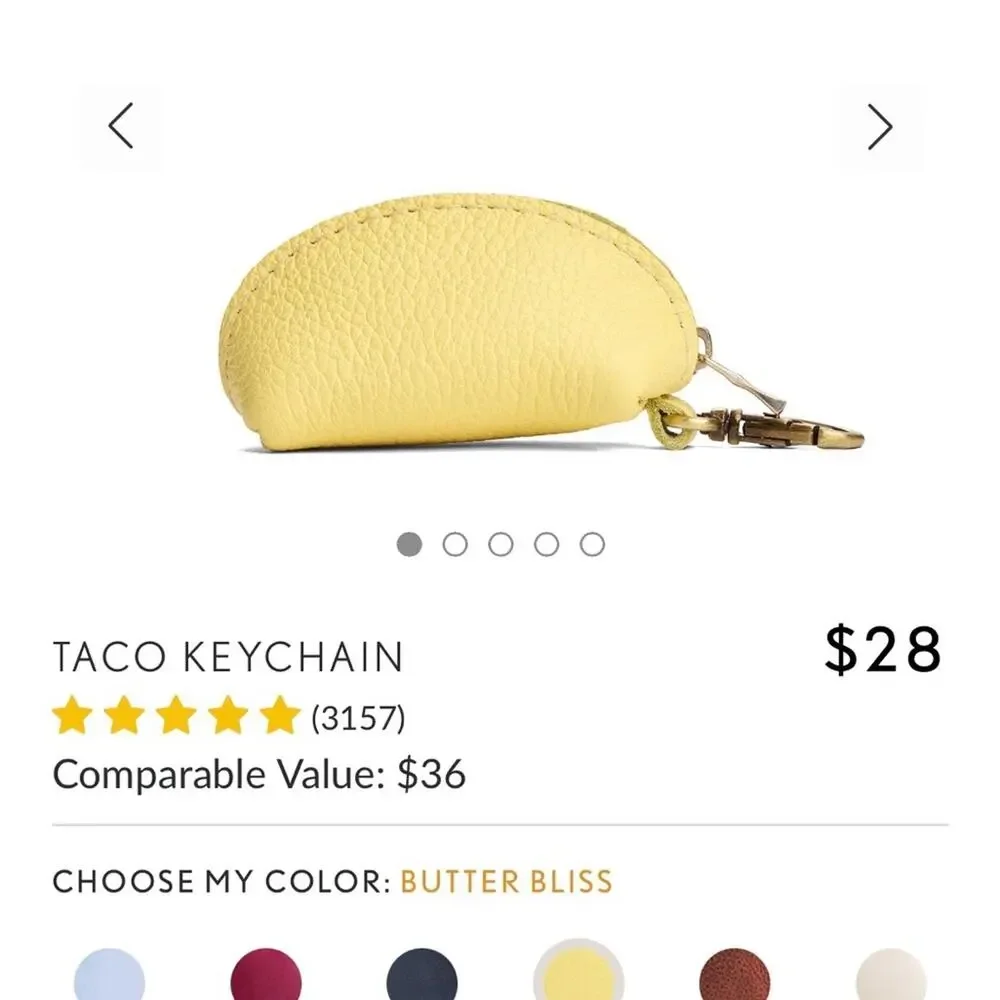 Portland Leather Mini Crossbody Tote in “Sunshine” Yellow Leather w/coin pouch - Picture 12 of 12